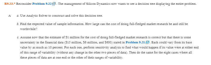 SHOW SOLUTION IN EXCEL. For 'a', use QM or