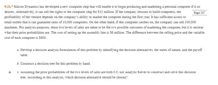 SHOW SOLUTION IN EXCEL. For 'a', use QM or