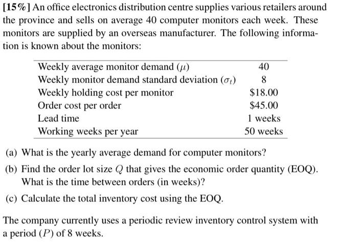 please help with these thank you [15%] An office
