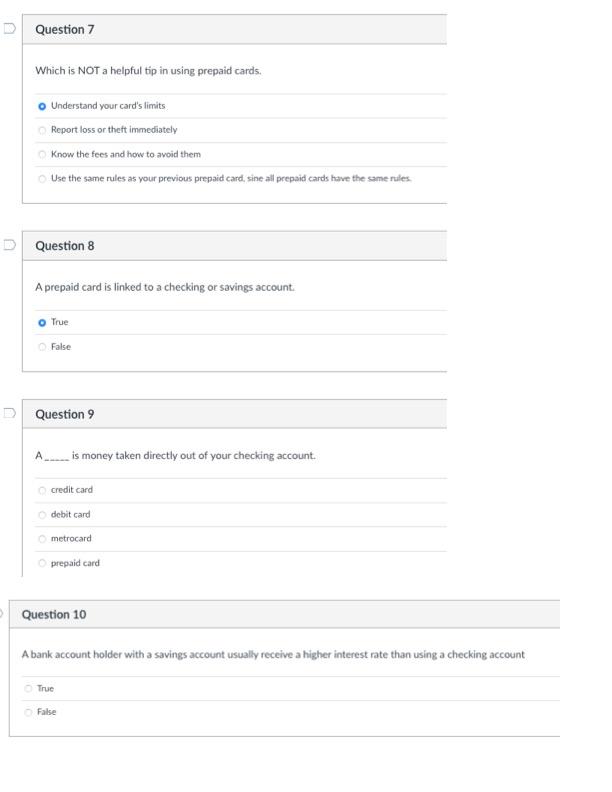 DE Question 7 Which is NOT a helpful tip in using