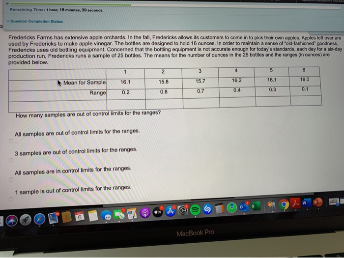 Remaining Time: 1 hour, 18 minutes, 39 seconds.