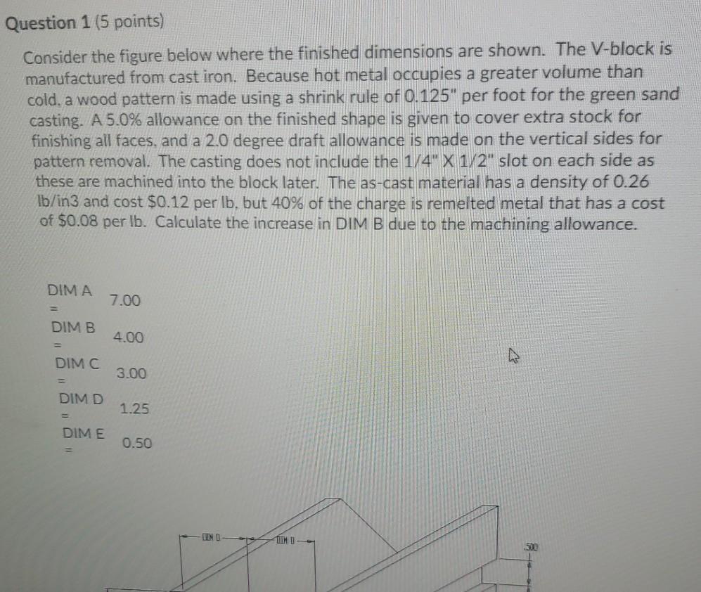 Question 1 (5 points) Consider the figure below