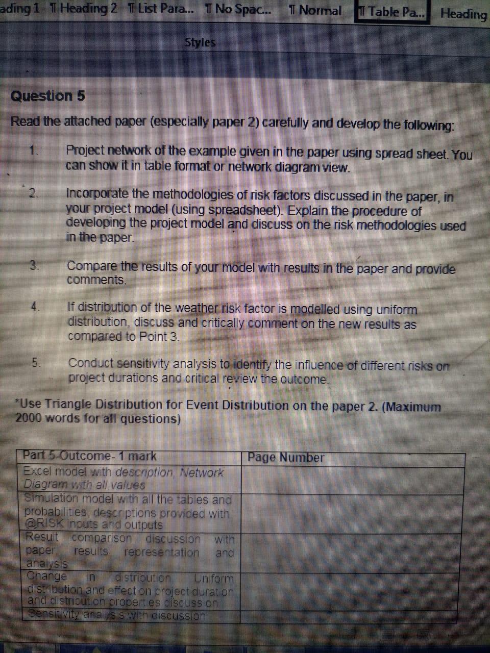 ading1 T Heading 2 T List Para.. I No Spac... T