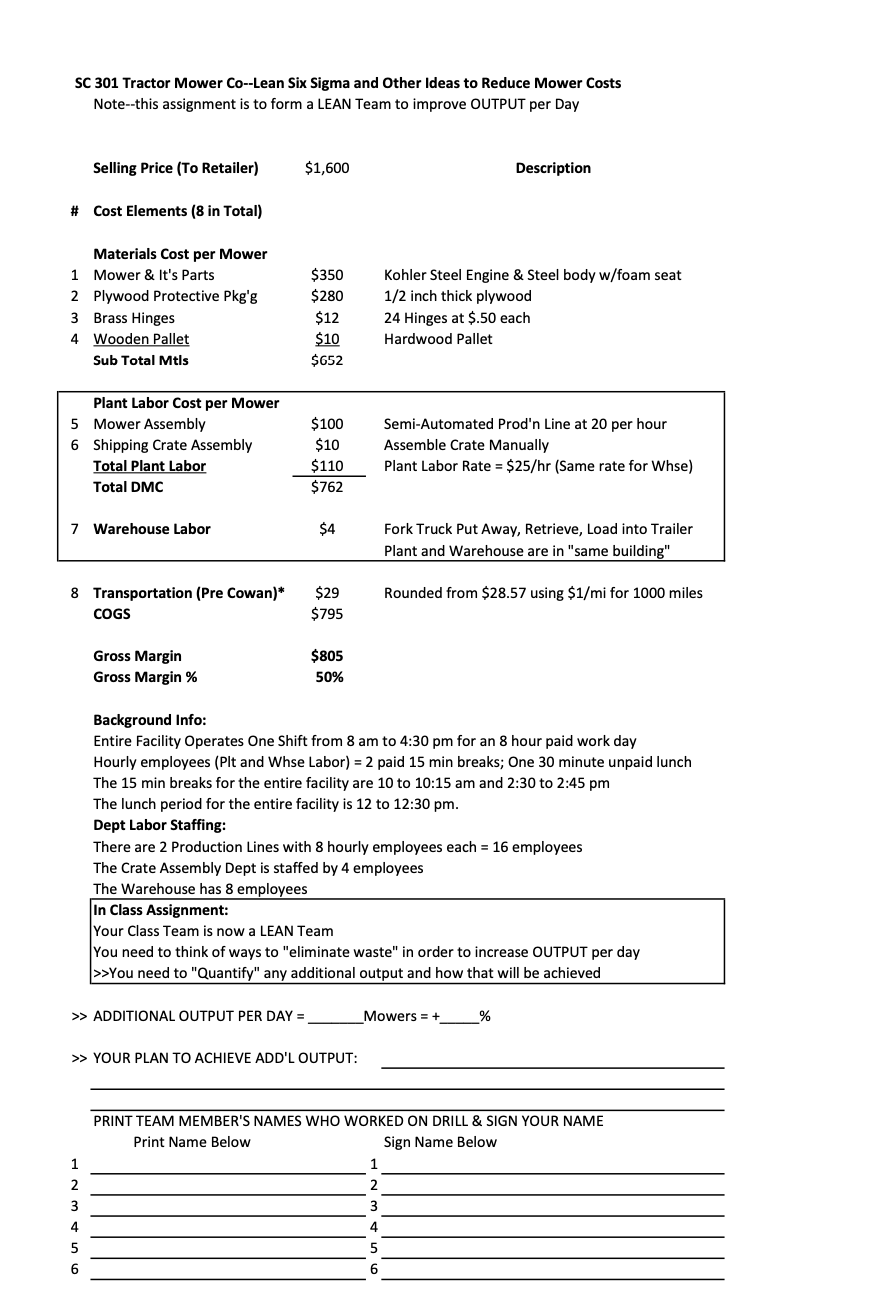 What is: a) Current output = ___ b) New output =