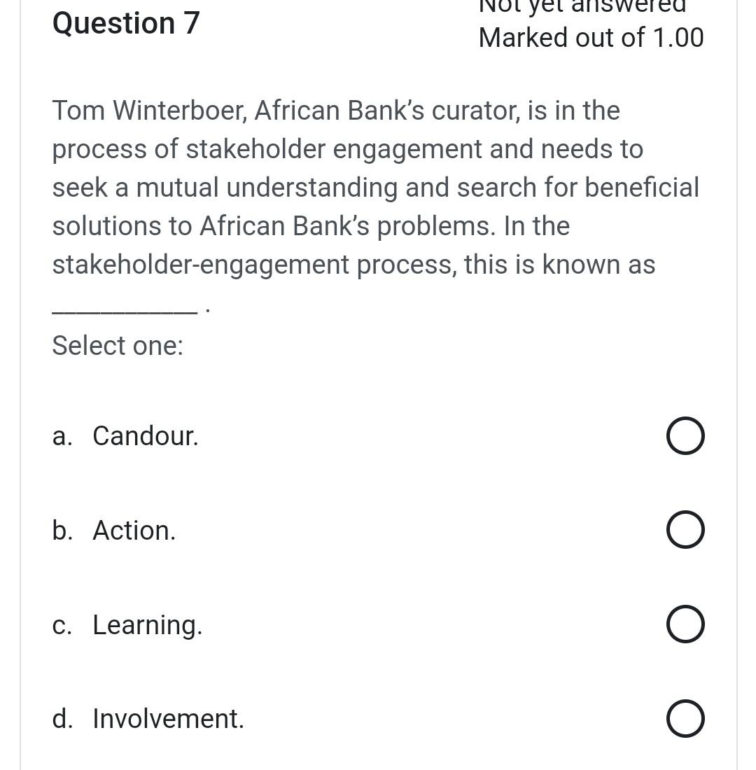 Which one of the following statements regarding