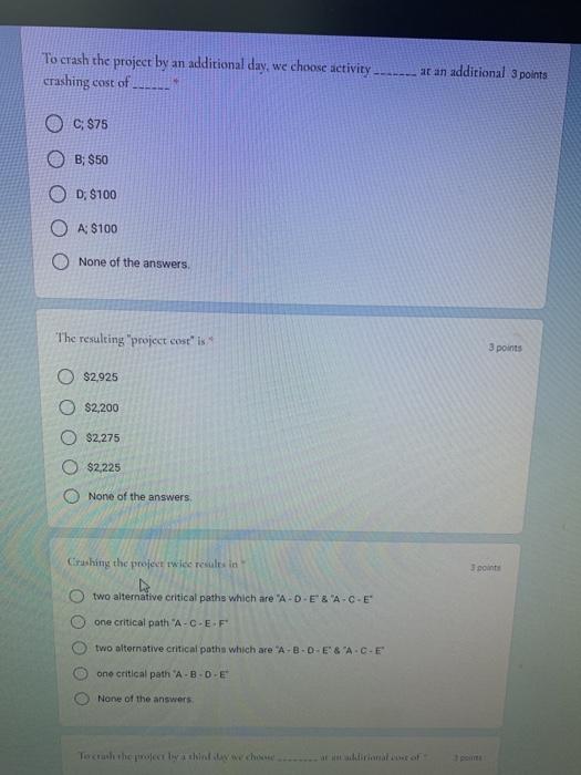 according to data given(1st five solved) i need