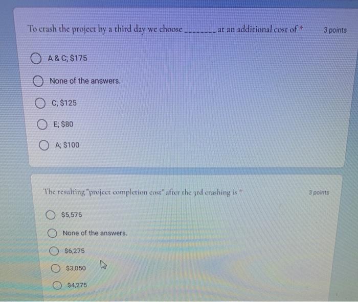 according to data given(1st five solved) i need