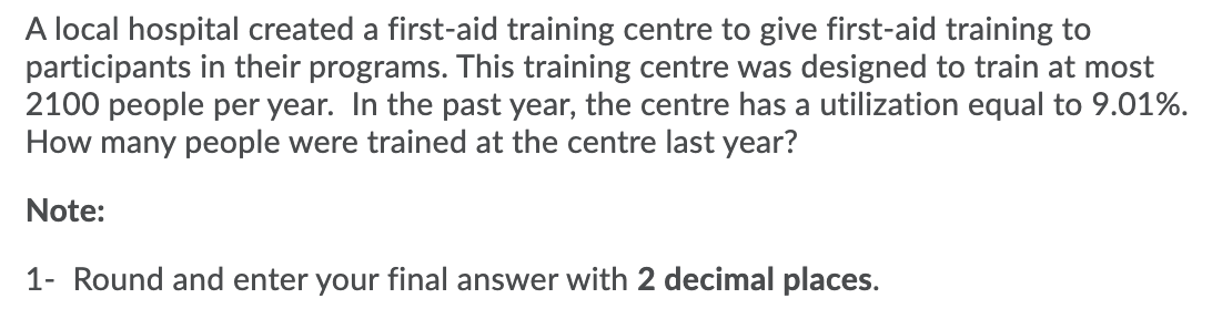 A local hospital created a first-aid training