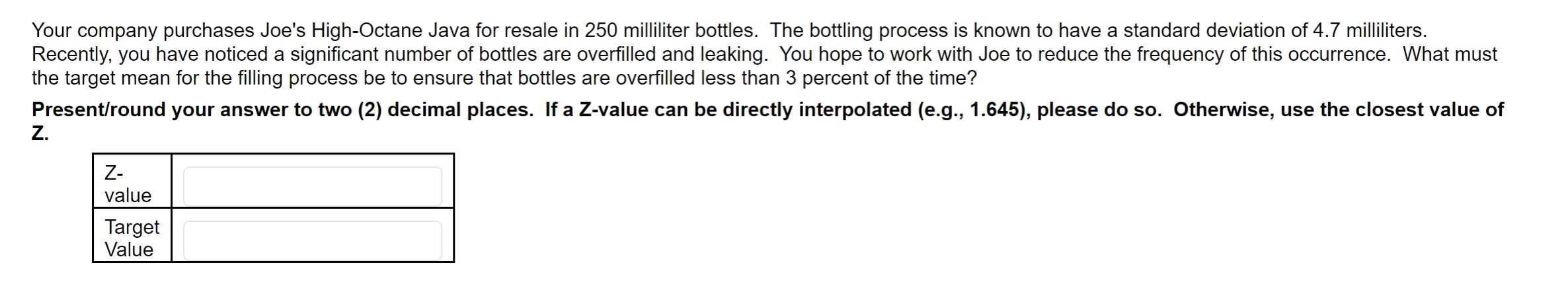 Your company purchases Joe's High-Octane Java for