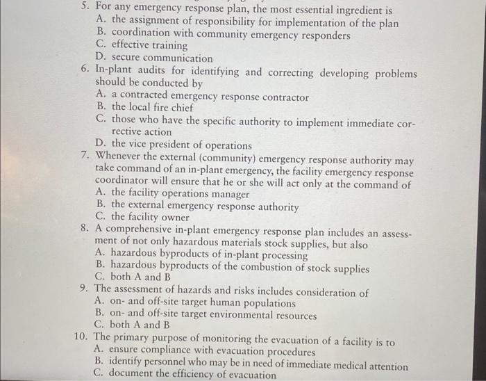 Questions 5, 6, and 10 please 5. For any