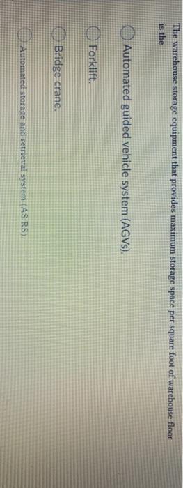 The warehouse storage equipment that provides