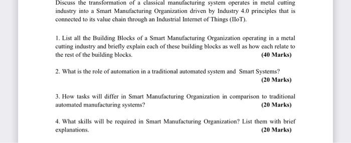 URGENT Discuss the transformation of a classical