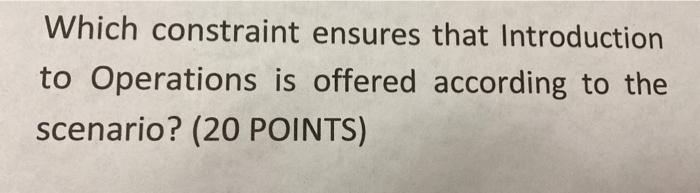 Semester Prep The department chair reviewed last