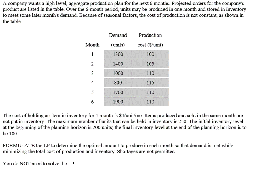 A company wants a high level, aggregate