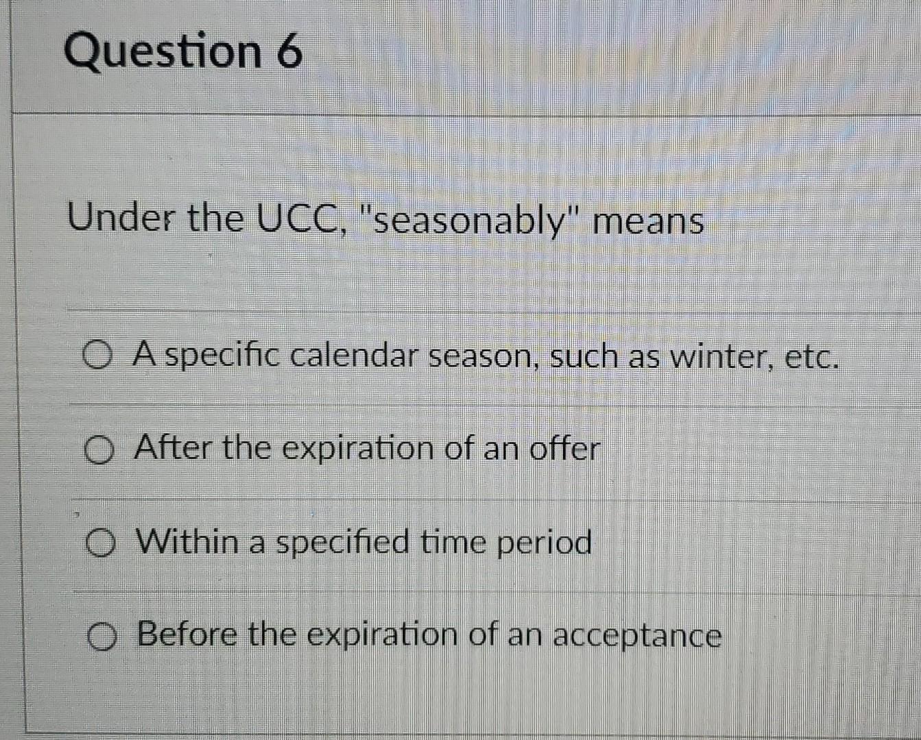 *This is a business law question* B201 Question 5