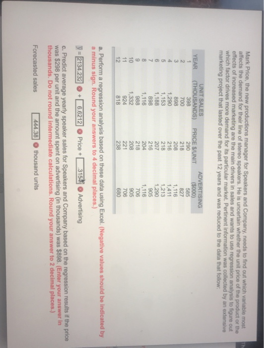 Th Mark Price, the new productions manager for