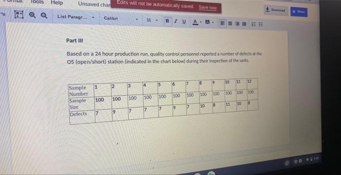 Based on a 24 hour production run, quality