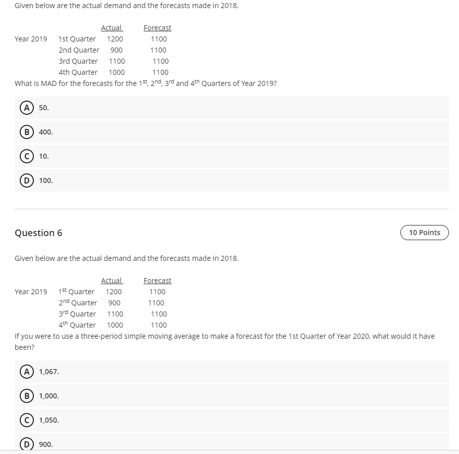 Exam Content Question 1 10 Points Which one is a