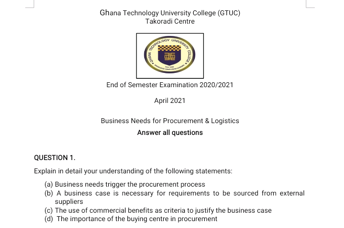 Ghana Technology University College (GTUC)