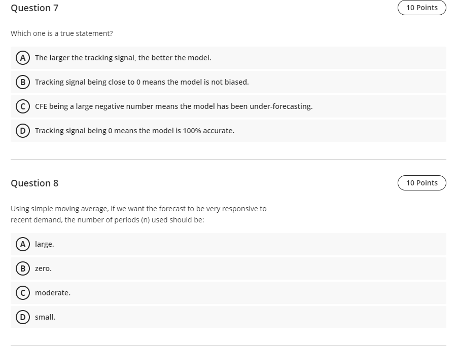 Exam Content Question 1 10 Points Which one is a