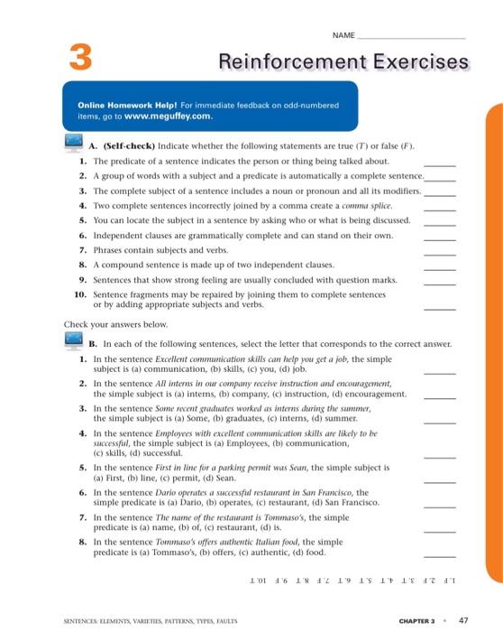 got it i send it twice E. Writing Exercise. Study