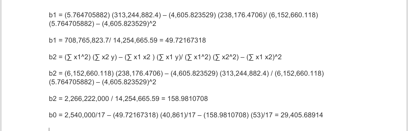 4-23 - Use the data in Problem 4-22 and develop a