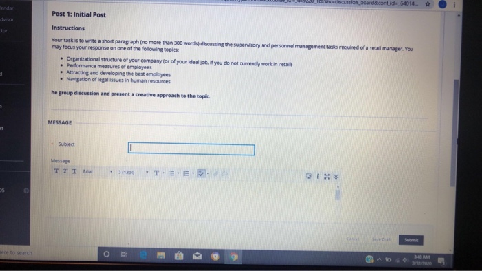 retail human resources I appreciate the help!