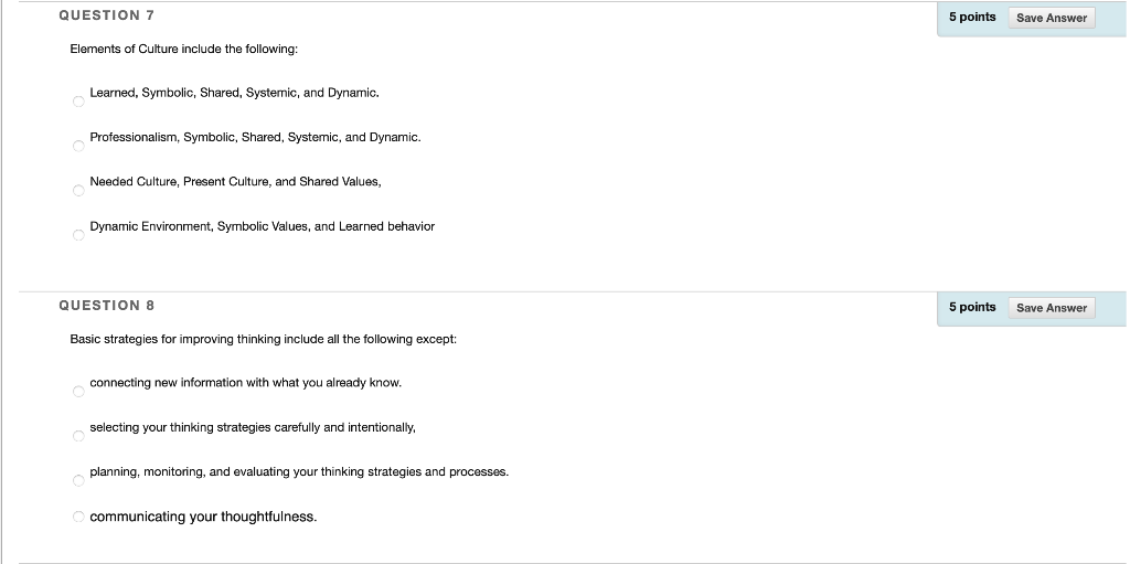 QUESTION 5 5 points Save Answer The Professional