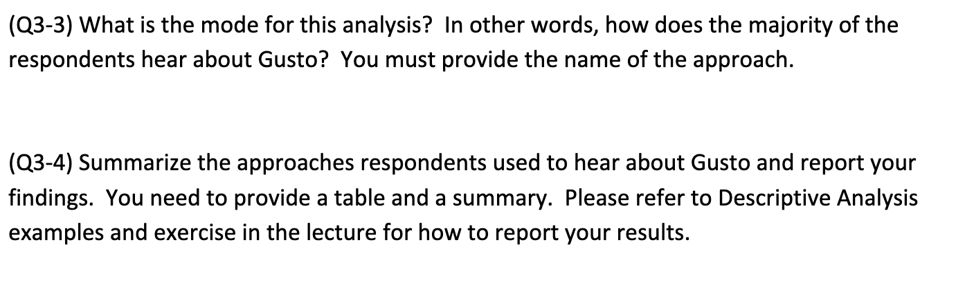 [Q1] Create a bar chart to summarize how