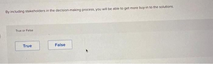 The decision-making process should ideally begin