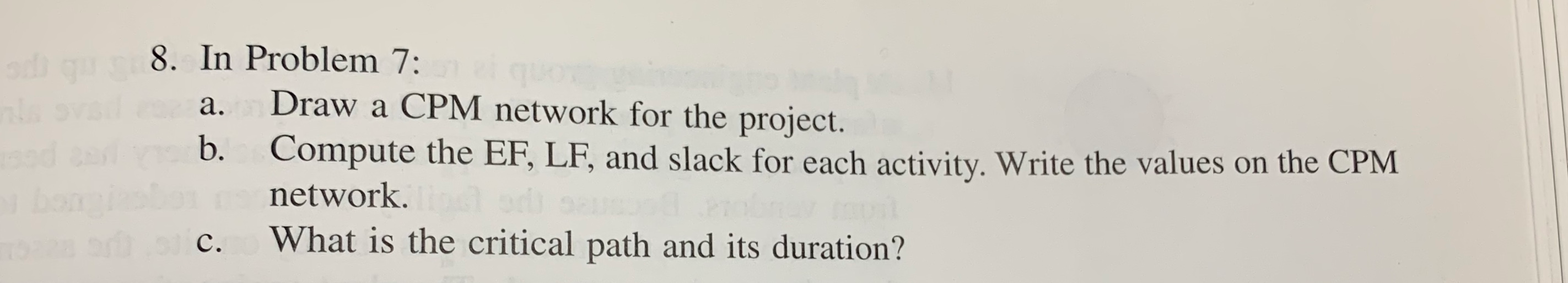 show all work and explain how you did it 8. In