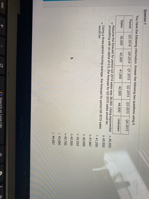 If the forecast errors for four consecutive