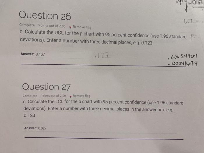 Information Flag question Q7 (8 points): Each