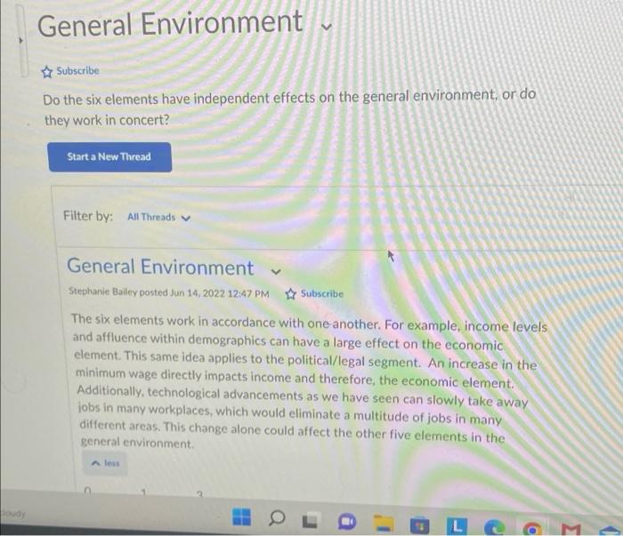 do the six elements have independent effects on