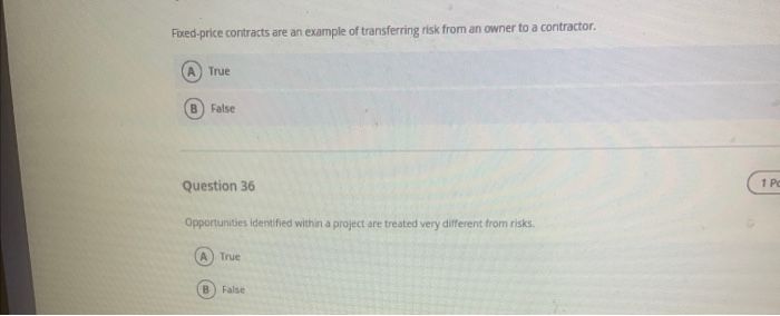 please answer both. thanks! Fixed price contracts