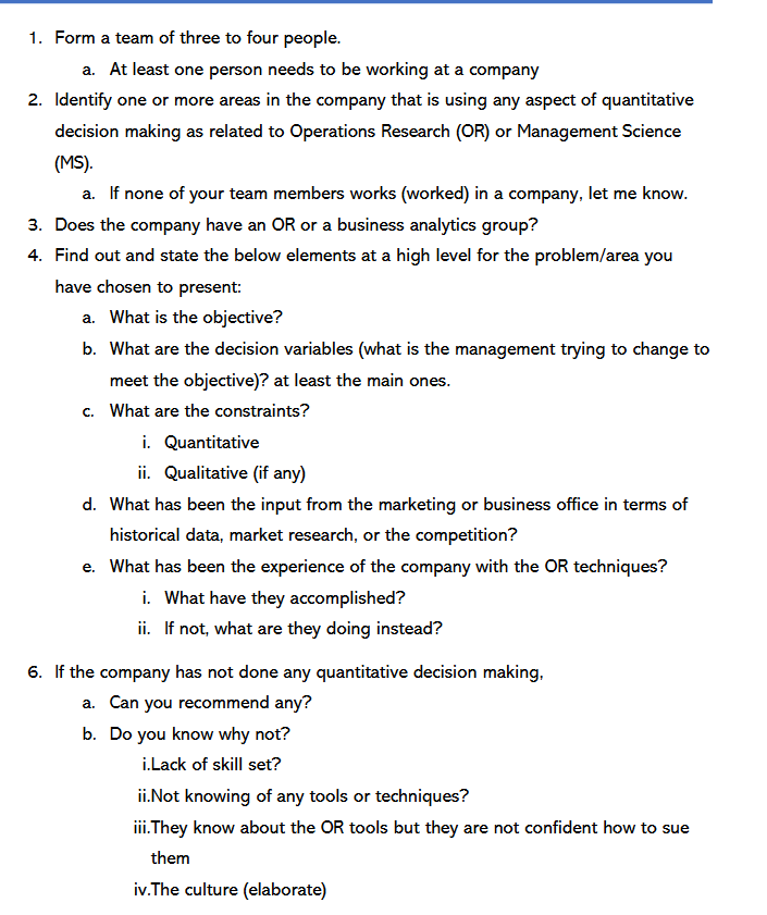 Note - This is a project, answer only if you read