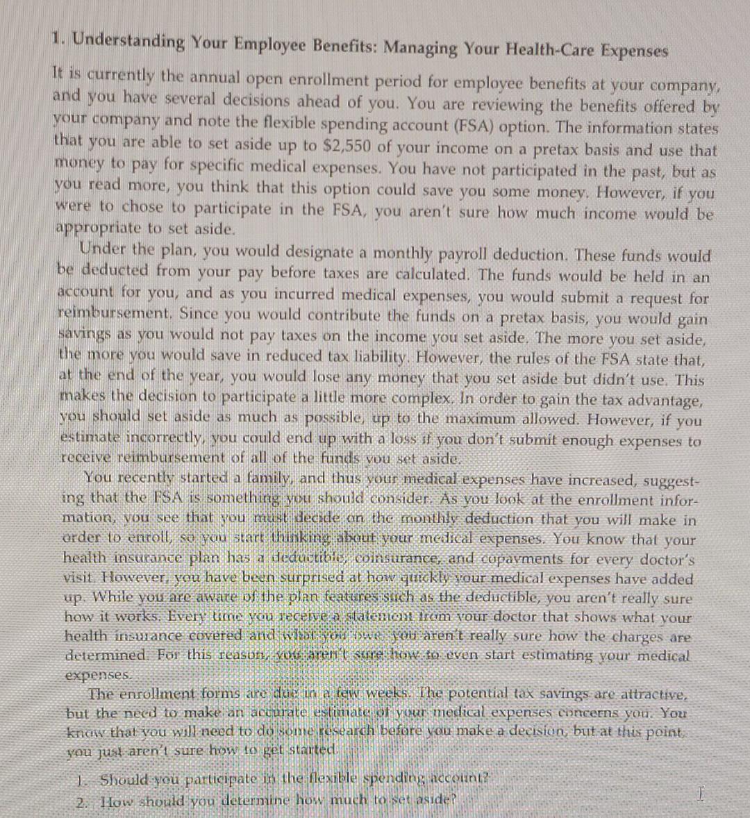 1. Understanding Your Employee Benefits: Managing