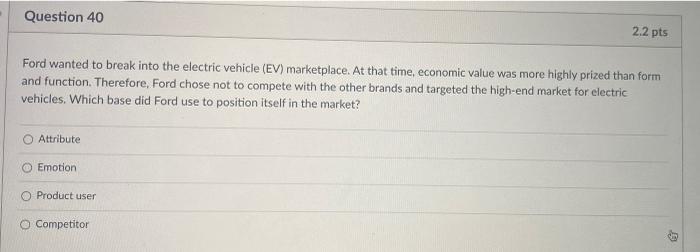 Ford wanted to break into the electric vehicle