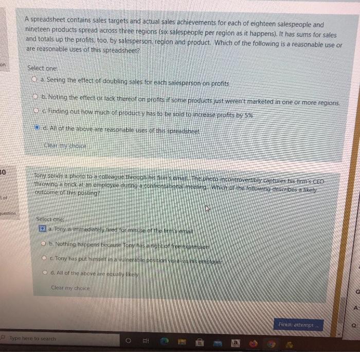 Please answer both questions. thanks A