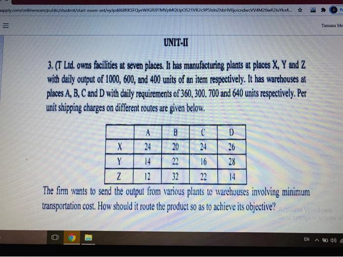please solve it by: North-West corner rule Least