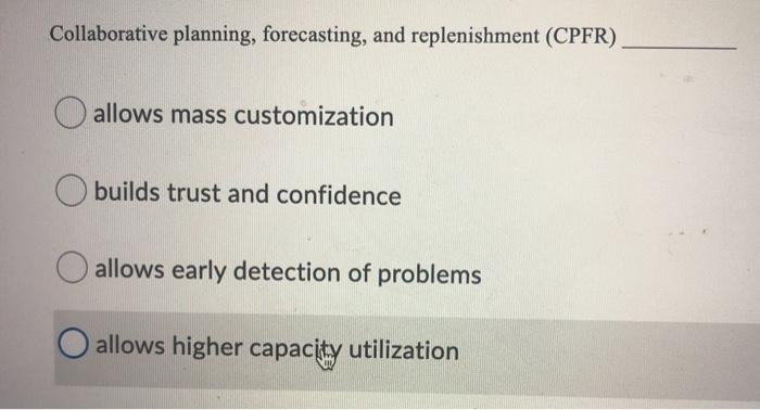 Collaborative planning, forecasting, and