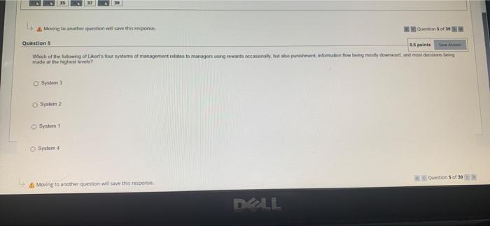 Moving to another question will save this