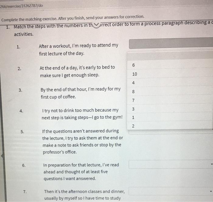 266/exercise/31262787/do Complete the matching