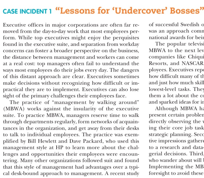 Read the given case study and summarises it and