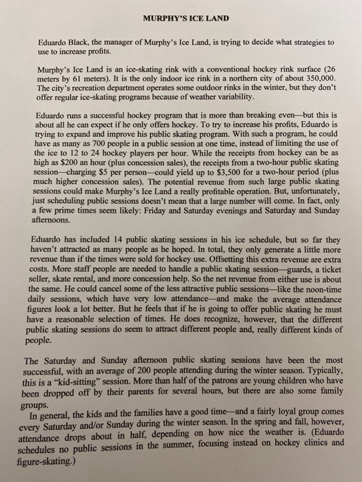 Please answer the following case study according