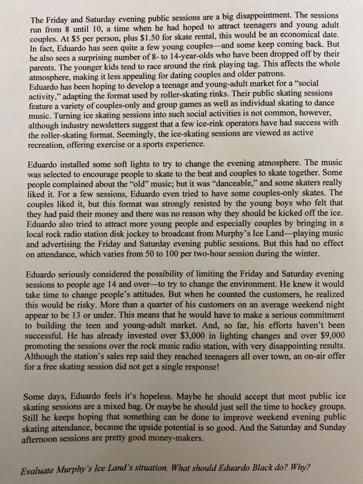 Please answer the following case study according