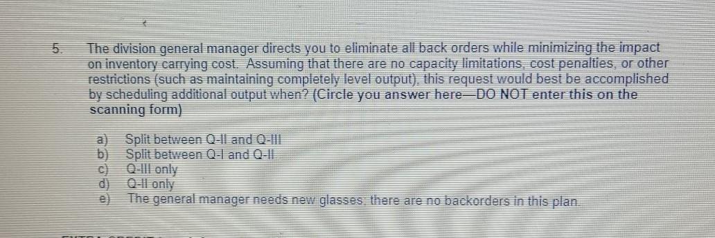 Using the Aggregate Planning Worksheet labeled