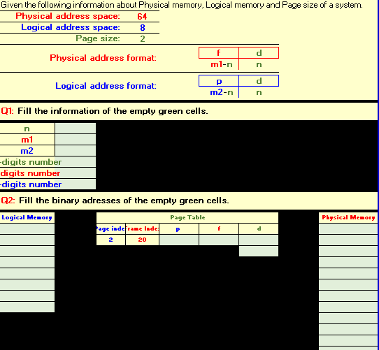 Given the following information about Physical