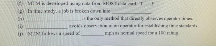 Please fill in the blanks. () MTM is developed