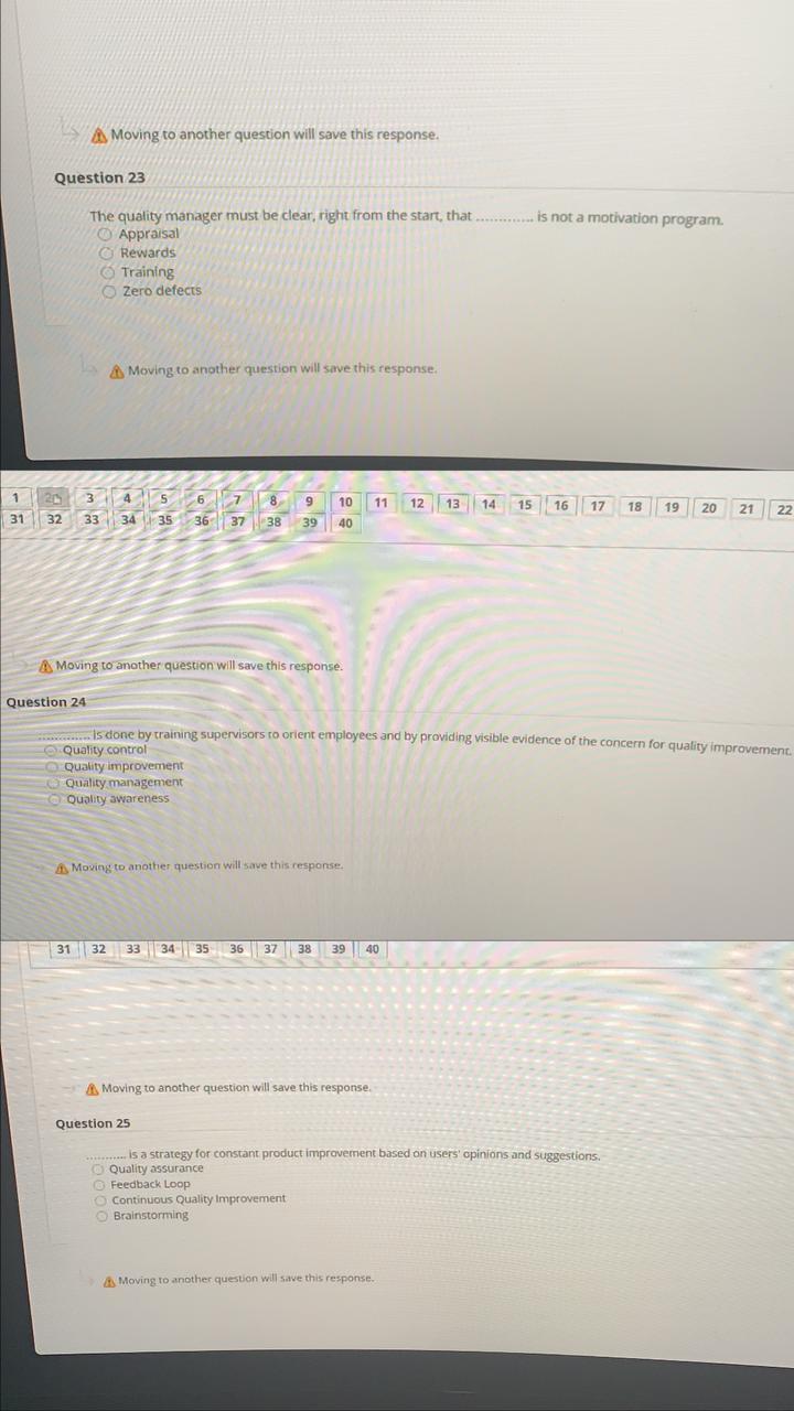 A Moving to another question will save this